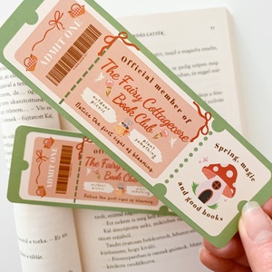 The Fairy Cottagecore - Book Club - könyvjelző - könyv & zene - könyvjelző - Meska.hu