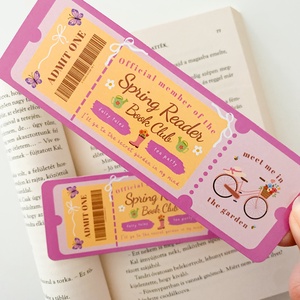 Spring Reader - Book Club - könyvjelző - könyv & zene - könyvjelző - Meska.hu