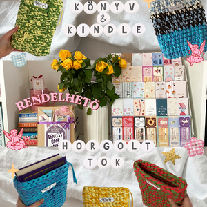 Horgolt könyv/kindle tok, Könyv & Zene, Könyvtok, Horgolás, MESKA
