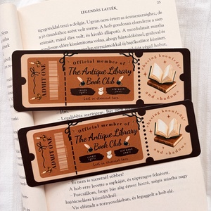 The Antique Library book club - könyvjelző - Meska.hu
