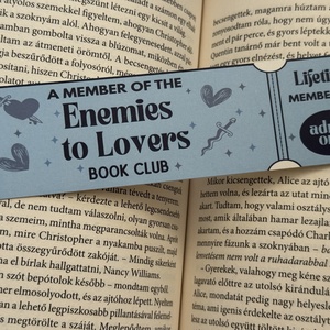 Enemies to lovers - könyvjelző , Könyv & Zene, Könyvjelző, Fotó, grafika, rajz, illusztráció, MESKA