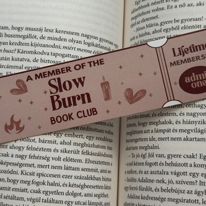 Slow burn - könyvjelző , Könyv & Zene, Könyvjelző, Fotó, grafika, rajz, illusztráció, MESKA