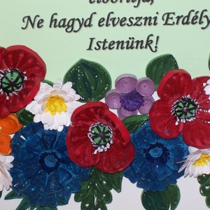 Székely himnusz falikép quilling technikával - otthon & lakás - dekoráció - fali és függő dekoráció - falra akasztható dekor - Meska.hu