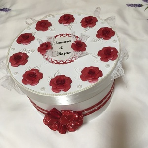 Nászajándék átadó torta- extra nagy - esküvő - emlék & ajándék - nászajándék - esküvői pénzátadó boríték, kártya - Meska.hu