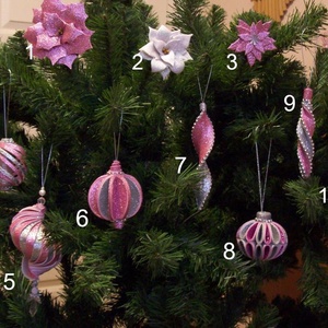 Csillogó karácsonyfadíszek glitteres dekorgumiból - karácsony - karácsonyi lakásdekoráció - karácsonyfadíszek - karácsonyi lakásdekoráció - Meska.hu
