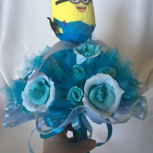 Ovis ballagó csokor fiúknak- Minionnal - játék & sport - ovis felszerelés - egyéb ovis kiegészítő - Meska.hu
