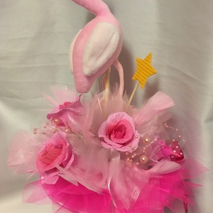 Ovis ballagó csokor kislányoknak- flamingós - játék & sport - ovis felszerelés - egyéb ovis kiegészítő - Meska.hu