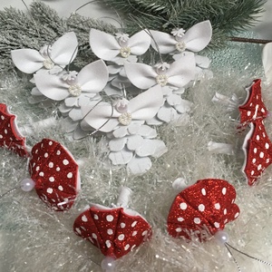 Gomba-angyal karácsonyfadísz szettben  - Meska.hu