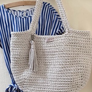 Lilac shopper - táska & tok - kézitáska & válltáska - válltáska - Meska.hu