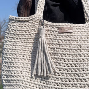 Lilac shopper - táska & tok - kézitáska & válltáska - válltáska - Meska.hu