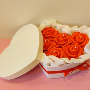 Szerelem Tüze rózsabox, Otthon & Életmód, Dekoráció, Virágdísz és tartó, Virágbox, Virágok, , MESKA