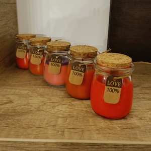 Illatgyertya üvegben, parafa dugóval, Kellékek & szerszámok, Dekorációs kellékek, Dekorációs gyertya, Gyertya-, mécseskészítés, MESKA