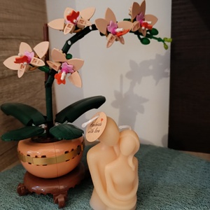 Szerelmes pár - dekor gyertya - Meska.hu