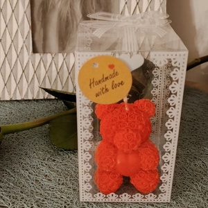 Maci kézműves gyertya díszdobozban, Otthon & Életmód, Gyertya, illat, aroma, Gyertya, Gyertya-, mécseskészítés, MESKA