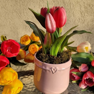 Tulipándekoráció - otthon & életmód - dekoráció - virágdísz és tartó - virágállvány - Meska.hu