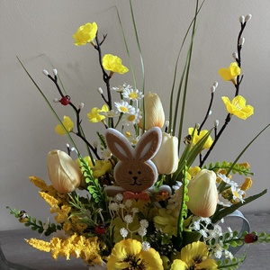 Tavaszi kancsódísz - otthon & életmód - dekoráció - asztal és polc dekoráció - asztaldísz - Meska.hu