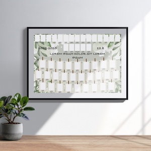 Vintage greenery hátteres ballagási tabló sablon 70x100cm (.psd/.psb fájl, CMYK, 300dpi, 0,5cm kifutó) - művészet - grafika & illusztráció - digitális - Meska.hu