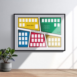 Popart ballagási tabló sablon 70x100cm (.psd/.psb fájl, CMYK, 300dpi, 0,5cm kifutó) - művészet - grafika & illusztráció - digitális - Meska.hu