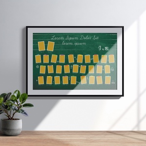 Krétatábla hátteres ballagási tabló sablon 70x100cm (.psd/.psb fájl, CMYK, 300dpi, 0,5cm kifutó) - művészet - grafika & illusztráció - digitális - Meska.hu