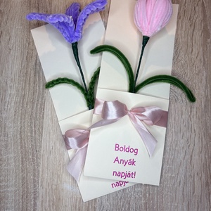 Kézzel készült anyák napi képeslap � 3D virágos, több színben, Otthon & Életmód, Virágdekoráció, Virágok, Szálas virág, , MESKA