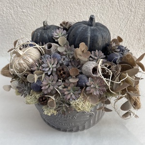 Őszi tököcskés asztaldísz , Kellékek & szerszámok, Dekorációs kellékek, Őszi dekor, Őszi dekortök, Virágkötés, MESKA