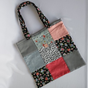 Shopping Bag/ bevásárló táska , Táska & Tok, Bevásárlás & Shopper táska, Shopper, textiltáska, szatyor, Patchwork, foltvarrás, MESKA