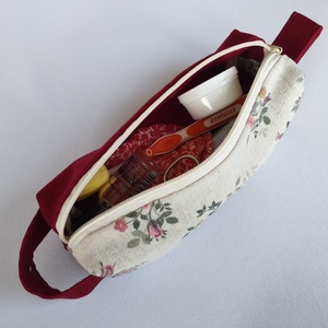 Neszesszer/tolltartó -BordóRózsa - otthon & életmód - papír, írószer - tolltartó & ceruzatekercs - Meska.hu