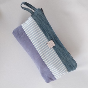 Neszesszer - csíkos  - táska & tok - neszesszer - Meska.hu