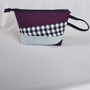 Neszesszer - KockásLila - táska & tok - neszesszer - Meska.hu