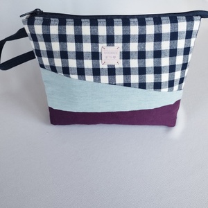 Neszesszer - KockásLila - táska & tok - neszesszer - Meska.hu