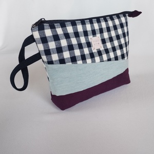 Neszesszer - KockásLila, Táska & Tok, Neszesszer, Varrás, Patchwork, foltvarrás, MESKA