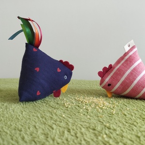 Baromfi pár - Kokas és Tik - játék & sport - plüssállat & játékfigura - más figura - Meska.hu