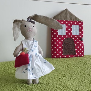 Kati Nyuszi Háza - játék & sport - baba & babaház - öltöztethető baba - Meska.hu