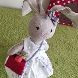 Kati Nyuszi Háza - játék & sport - baba & babaház - öltöztethető baba - Meska.hu