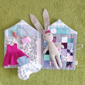 Viola Nyuszi Háza - játék & sport - baba & babaház - öltöztethető baba - Meska.hu