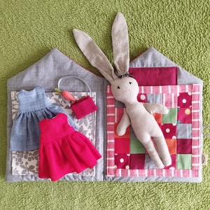 Réka Nyuszi Háza - játék & sport - baba & babaház - öltöztethető baba - Meska.hu