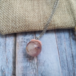 ORGONIT gyógyító koncentráció cseresznyekvarc és hegyikristály ásvány, réz reszelék, nemesacél nyaklánc - ékszer - nyaklánc - medálos nyaklánc - Meska.hu