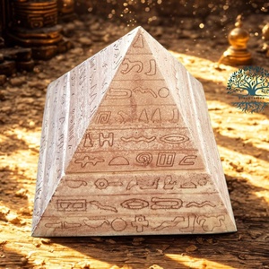 Orgonit auravédelem piramis holdkővel, aventurinnal, karneollal, rutilkvarccal, turmalinnal., Otthon & Életmód, Dekoráció, Spiritualitás, Orgonit piramis, Mindenmás, MESKA