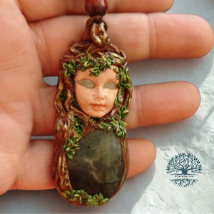 Erdőtündér álma labradorit ásvánnyal - ékszer - nyaklánc - medálos nyaklánc - Meska.hu