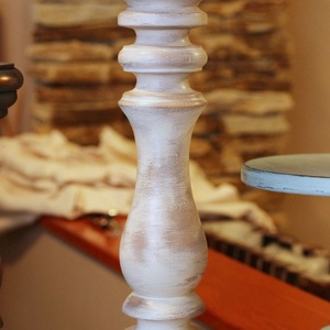 Vintage gyertyatartó shabby chic stílusban -  - Meska.hu