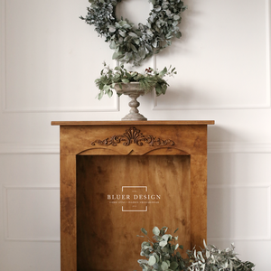 Vintage farmhouse kandalló keret - shabby chic dekor álkandalló - otthon & életmód - ház & kert - kandalló tartozék - Meska.hu