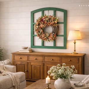 Fa farmhouse ablakkeret, vakablak, képkeret, kandalló dekoráció vintage - otthon & életmód - bútor - más bútor - Meska.hu