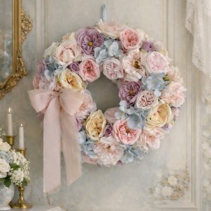 Tavaszi virágos vintage ajtódísz készítő workshop DIY - privát foglalkozás - diy (csináld magad) - workshop & tanfolyam - Meska.hu