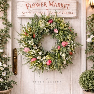 Tavaszi nyári virágos vintage ajtódísz készítő workshop DIY - privát foglalkozás - diy (csináld magad) - workshop & tanfolyam - Meska.hu