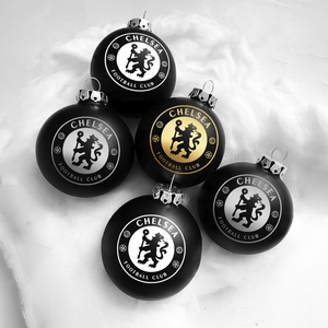 Egyedi logózott karácsonyfadísz (üveg), Karácsony, Karácsonyi lakásdekoráció, Karácsonyfadíszek, Fotó, grafika, rajz, illusztráció, MESKA