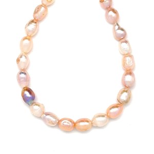 Édesvizi gyöngy rizs púder 6-7x8-9mm  ékszerkészítő alapanyag (füzér), Kellékek & szerszámok, Ásvány alapanyag, Ásványfüzér, , MESKA