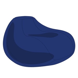 Kék Grandiózus Babzsákfotel Huzat, Otthon & Életmód, Bútor, Babzsák huzat, Babzsák, , MESKA