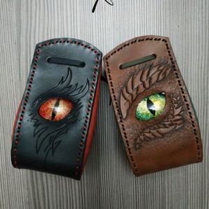 Sárkányszemes kockatartó szütyő - PIROS szemmel - játék & sport - táblajáték és kártyajáték - társasjátékok - dobókocka - Meska.hu