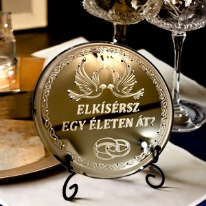 Eljegyzési ajándék tükör - Meska.hu