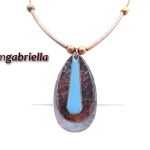 Cseppben a csepp - tűzzománc ezüstözött és vörösréz nyaklánc - egyedi tervezésű kézműves ékszer - ékszer - nyaklánc - medálos nyaklánc - Meska.hu Cseppben a csepp - tűzzománc ezüstözött és vörösréz nyaklánc - egyedi tervezésű kézműves ékszer - ékszer - nyaklánc - medálos nyaklánc - Meska.hu